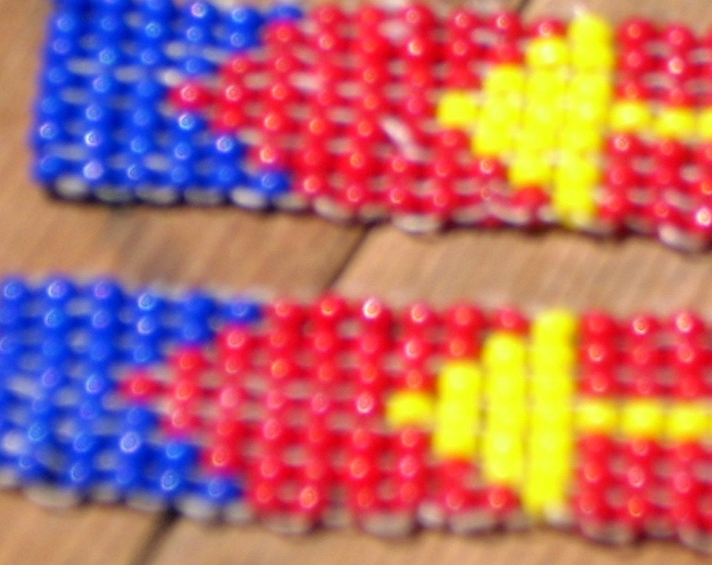 Yellow Arrow Bead Strip/ Bookmark - Etsy