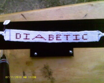 Medical alert bracelet: Diabetic