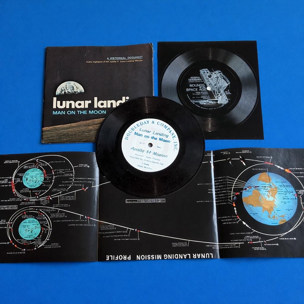 Moon Landing Record - Etsy