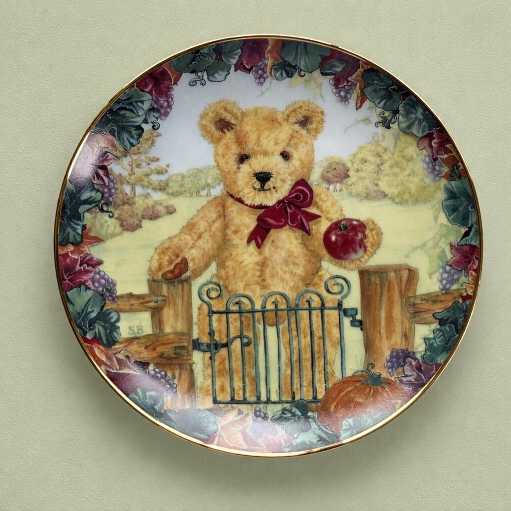 Franklin Mint Teddy Bear Plate Collection - Etsy