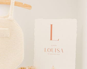 Póster de nacimiento personalizado