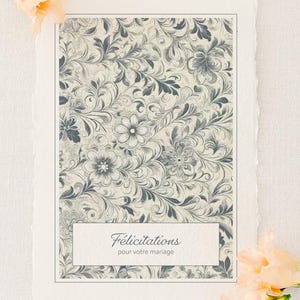 Cartes de félicitations mariage