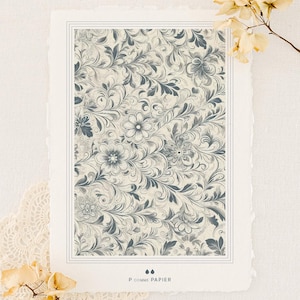 Affiche florale A4