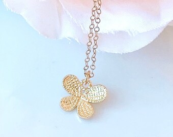 Butterfly Necklace, Gold Fill Necklace, Gold Butterfly Necklace, 14K Gold Fill Chain, Dainty Gold Necklace, Cute Animal, Jewelry Gift