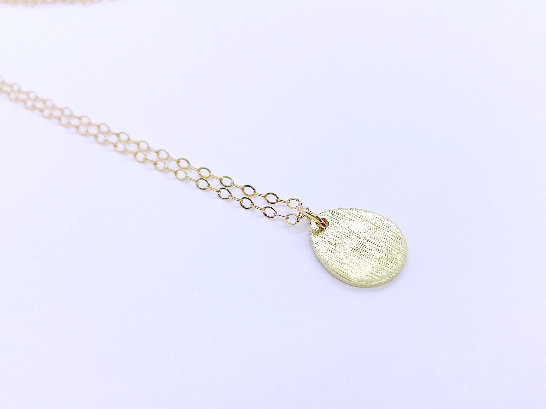 Gold Teardrop Necklace Small Teardrop Pendant 14k Gold Fill - Etsy Polska