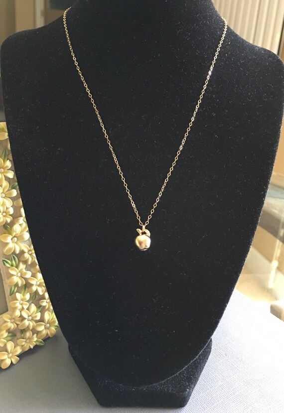 Apple Necklace Golden Apple Necklace 