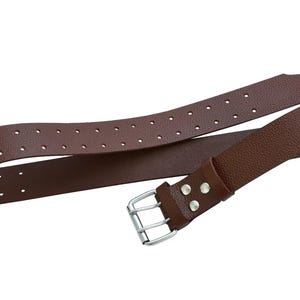 Heavy Duty Leather Tool Belt – 2&#39;&#39; Professional Scaffold, Builder & DIY Work Belt