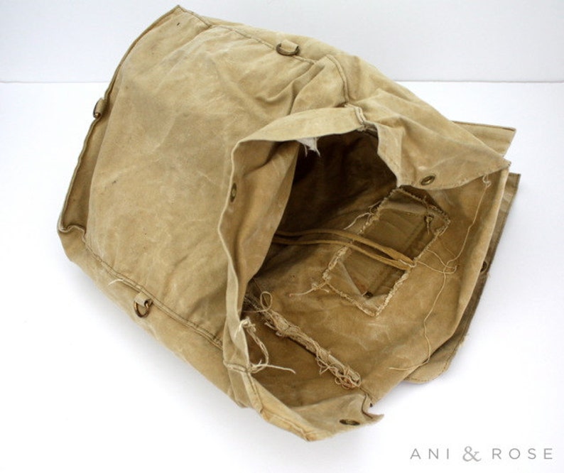 RESERVED Vintage Boy SCOUTS Canvas Camping Bag Day Trip Etsy