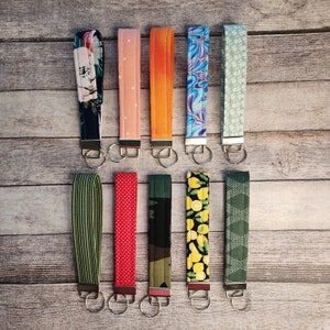 Fabric Key Fob Wristlet, Key Chain Wristlets