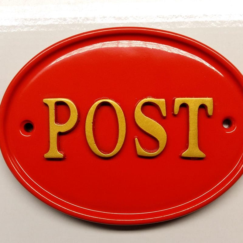 Post Box Sign - Etsy UK