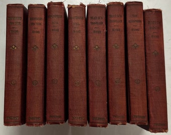 Washington Irving Knickerbocker Press 8 Book Lot