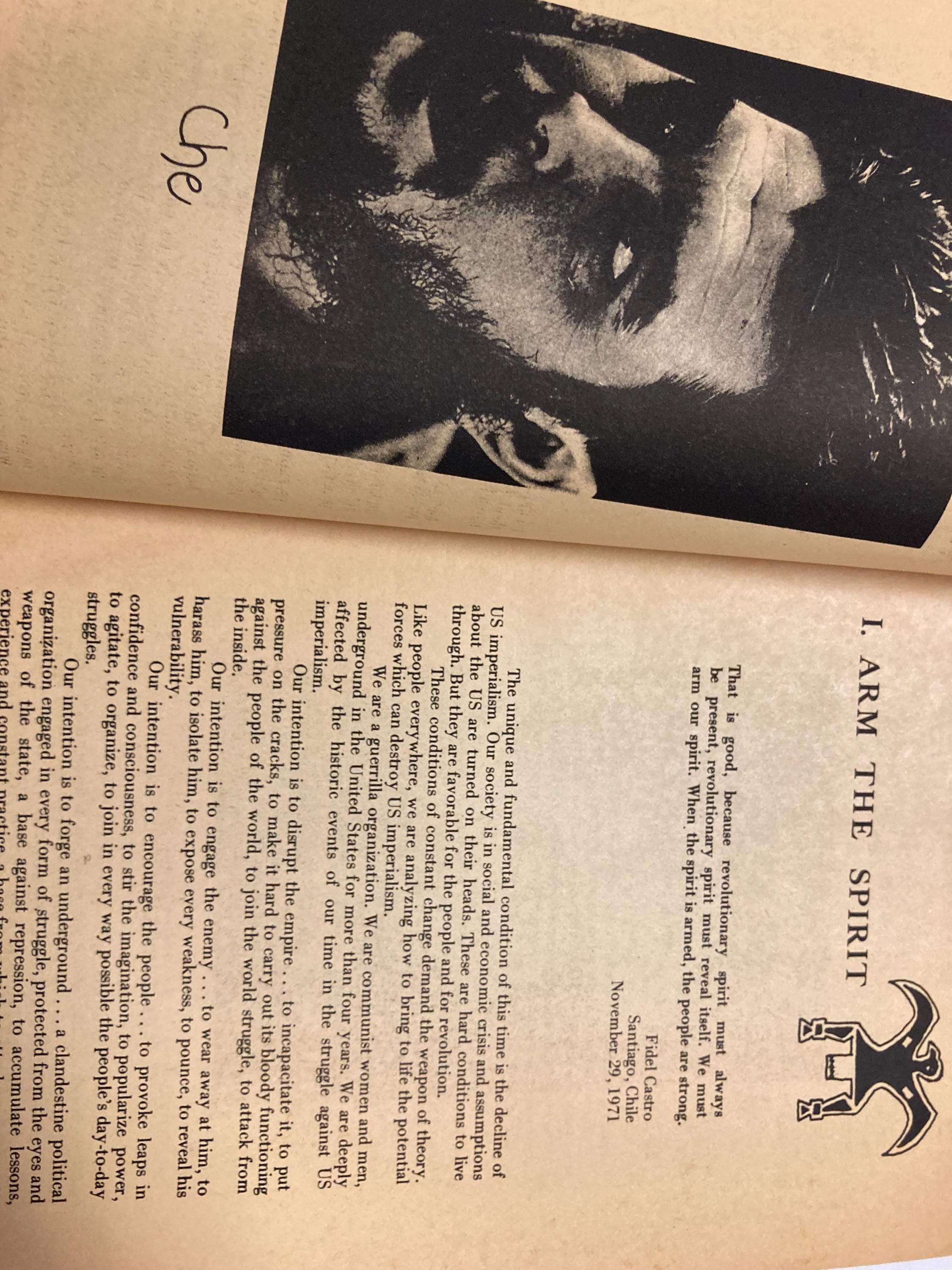 1974年の極めて珍しいパンフレットプレーリー・ファイア革命的反帝国主義の政治」 ウェザー・アンダーグラウンド1974年の極めて珍しいパンフレット