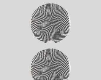 Fingerprint Car Coasters (Set of 2) • Forensic Science Gift