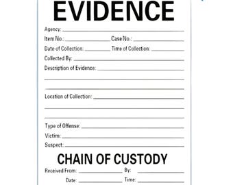 Physical Evidence Labels | Chain of Custody Stickers for Forensic Science (30 Pack)