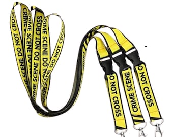 Crime Scene Lanyard: Forensic Science ID Badge Holder