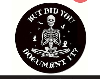 Funny Skeleton Mouse Pad: Forensic Science Office Decor, True Crime Gift