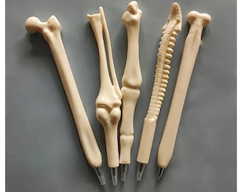 Anatomy Bone Pens Set: Novelty Halloween Medical Student Gift