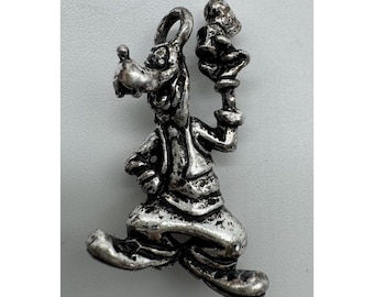 Vintage Disney Sterling Silver Goofy Necklace Charm or Pendant Signed Disney 925