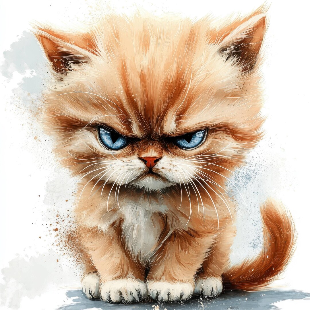 Gumpy Kitten 10 Grumpy Kitten Clipart, 10 High Quality Jpgs, Digital Download ...