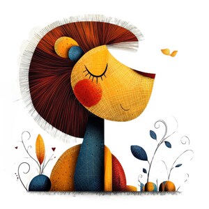 10 clipart de animais minimalistas modernos, clipart de animais abstratos em aquarela para impressão, JPG de alta qualidade, download digital, diário de lixo