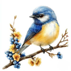 10 images clipart oiseau mésange bleue, 10 fichiers JPG de haute qualité, téléchargement numérique, clipart aquarelle imprimable, mésange bleue eurasienne, créations en papier, journaux