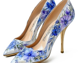 10 chaussures de bal des cliparts floral 2, des talons hauts Clipart, art pour chambre d'enfant, clipart imprimable, clipart aquarelle, JPG de haute qualité, téléchargement numérique