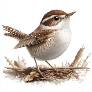 10 Wren Clipart, 10 Wysokiej Jakości JPG, Pobieranie Cyfrowe, Uroczy Ptak Clipart, Sztuka Przedszkolna, Scrapbooking, Cyfrowe Rzemiosło Papiernicze, Tworzenie Kartek, Ptak
