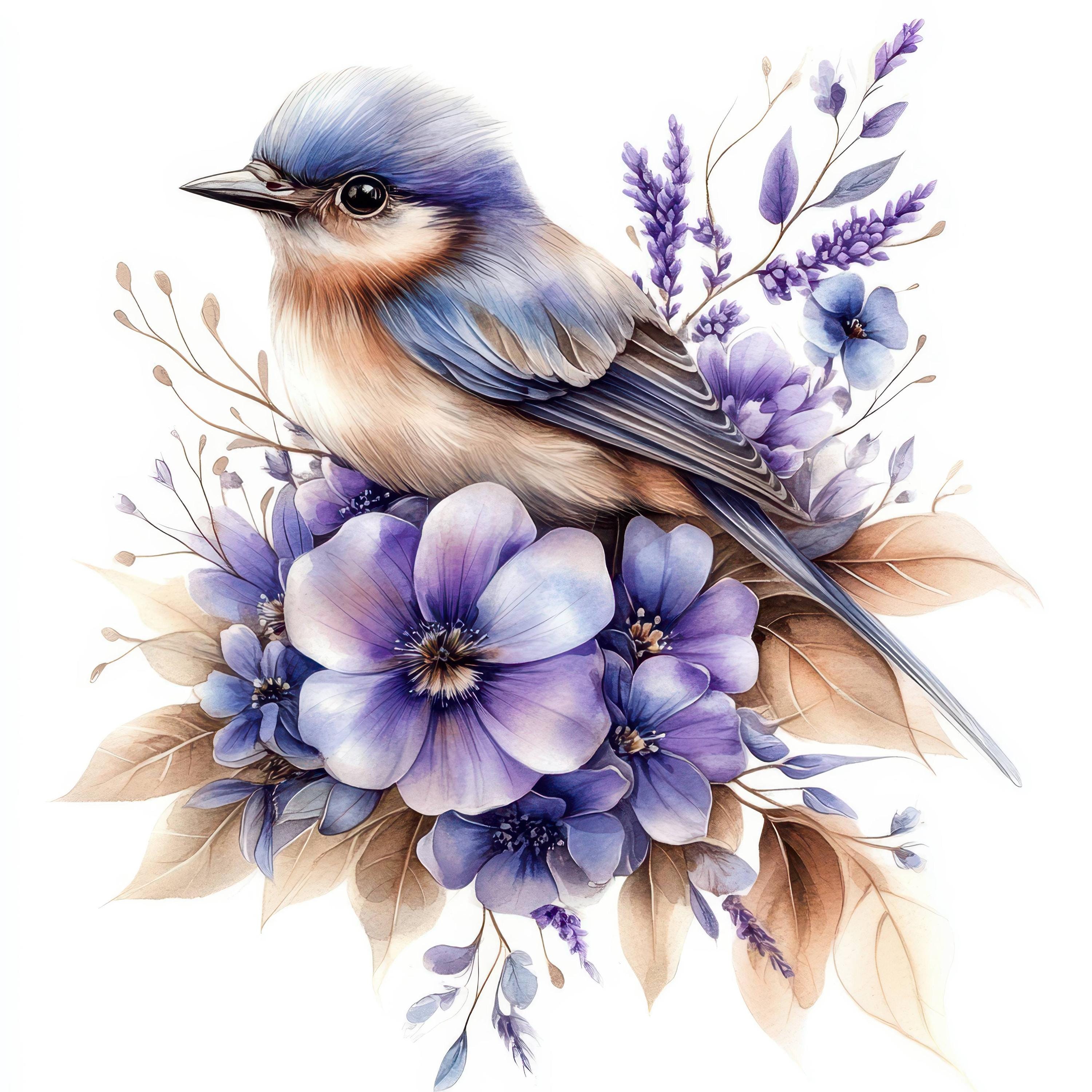 Pájaro morado - Etsy México, image size:3000x3000