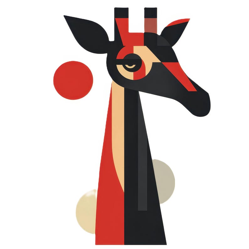 10 imágenes prediseñadas de animales minimalistas abstractos, imágenes prediseñadas de animales modernos en acuarela imprimibles, JPG de alta calidad, descarga digital, diario basura