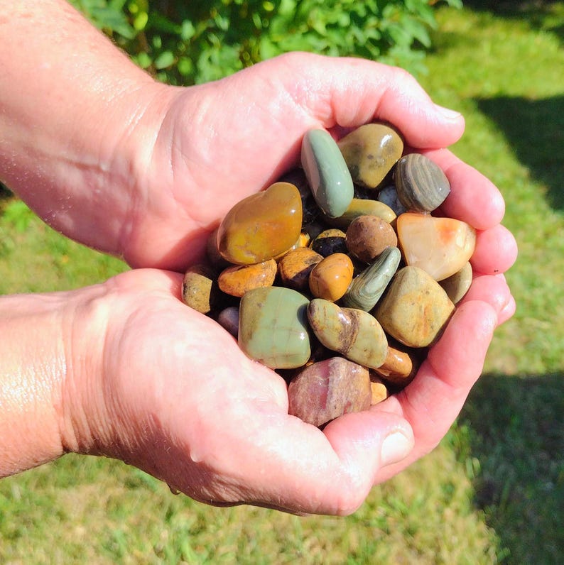 Tiny Montana Treasures 1 Lb Mini River Rocks (1