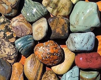 Beautiful Montana River Rocks Vibrant Colors Unique Banding and Patterns. Two Pounds (1"-2") Each Rock is Stunning On It's Own!!!