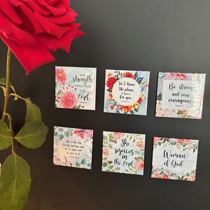 Scripture, Bible verse magnet, Christian Inspirational magnet gifts, motivational, bible quote, spiritual keepsake, religious memorial