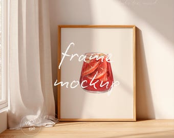 4:5 Vertical Frame Mockup, Minimalist Interior, Wall Art Display (PSD File)