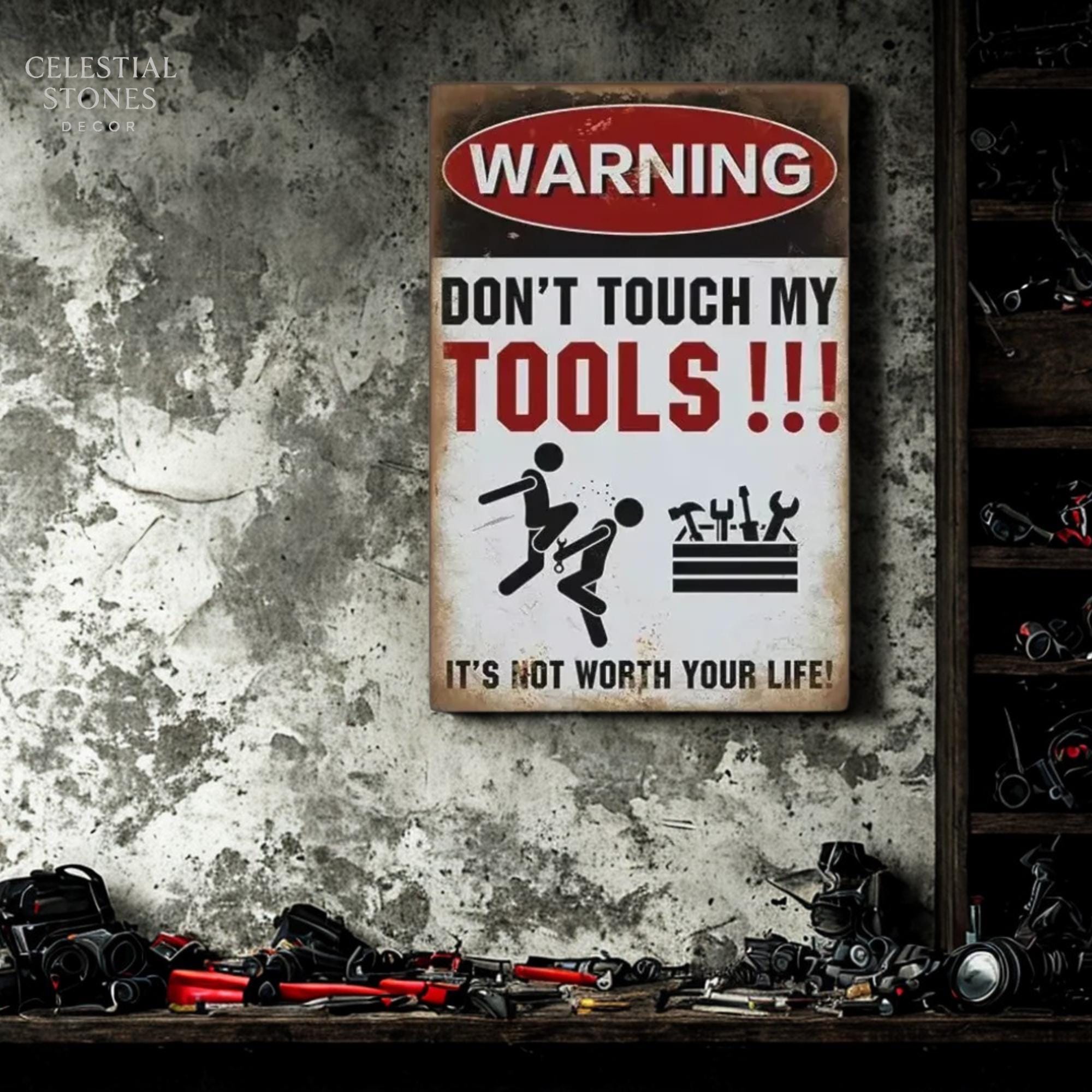 VS024 Stck-ER Punny Vnlo Adhesvo / Calcomanía De Broma De Papá