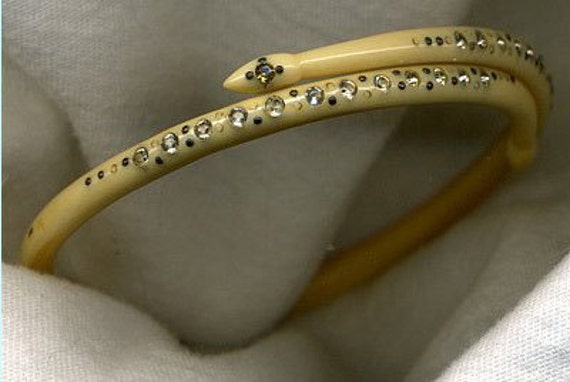 art deco snake bracelet