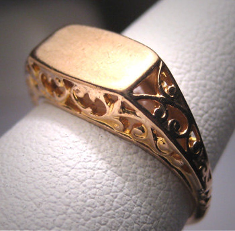 Antique Gold Ring Wedding Vintage Victorian 14K Etsy