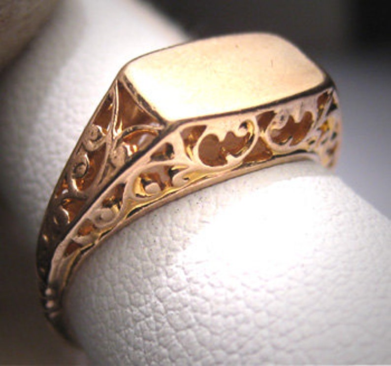 Antique Gold Ring Wedding Vintage Victorian 14K Etsy