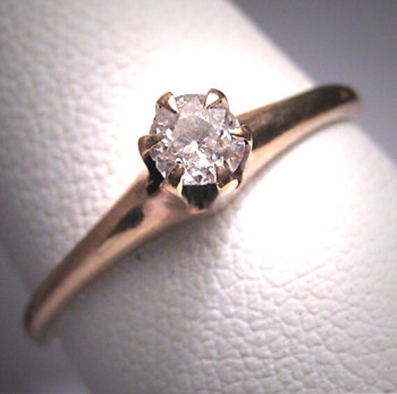 Antique Diamond Wedding Ring 19th Century Victoria