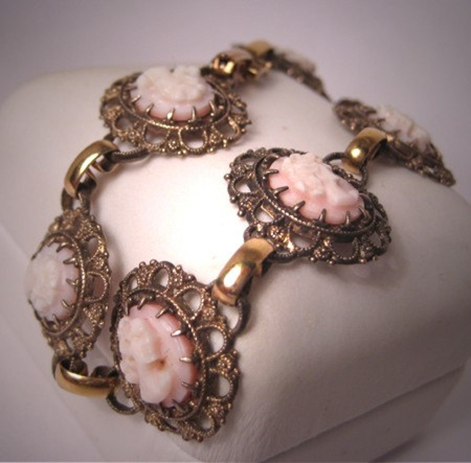 Antique Cameo Bracelet Vintage Victorian Art Deco Euro Etsy