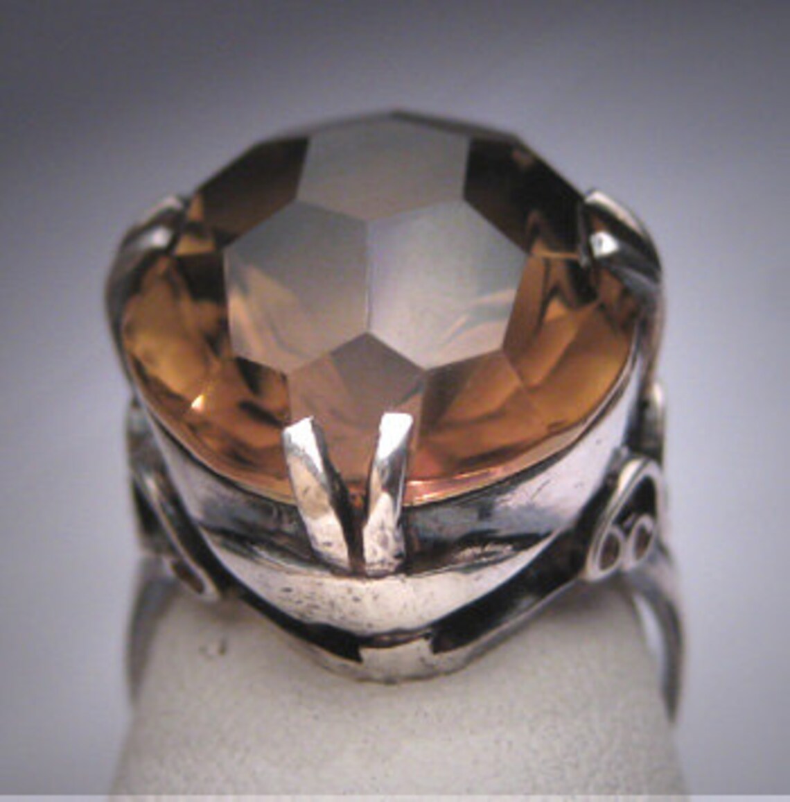 Antique Smokey Quartz Ring Vintage Victorian Art Deco c.1920 Etsy