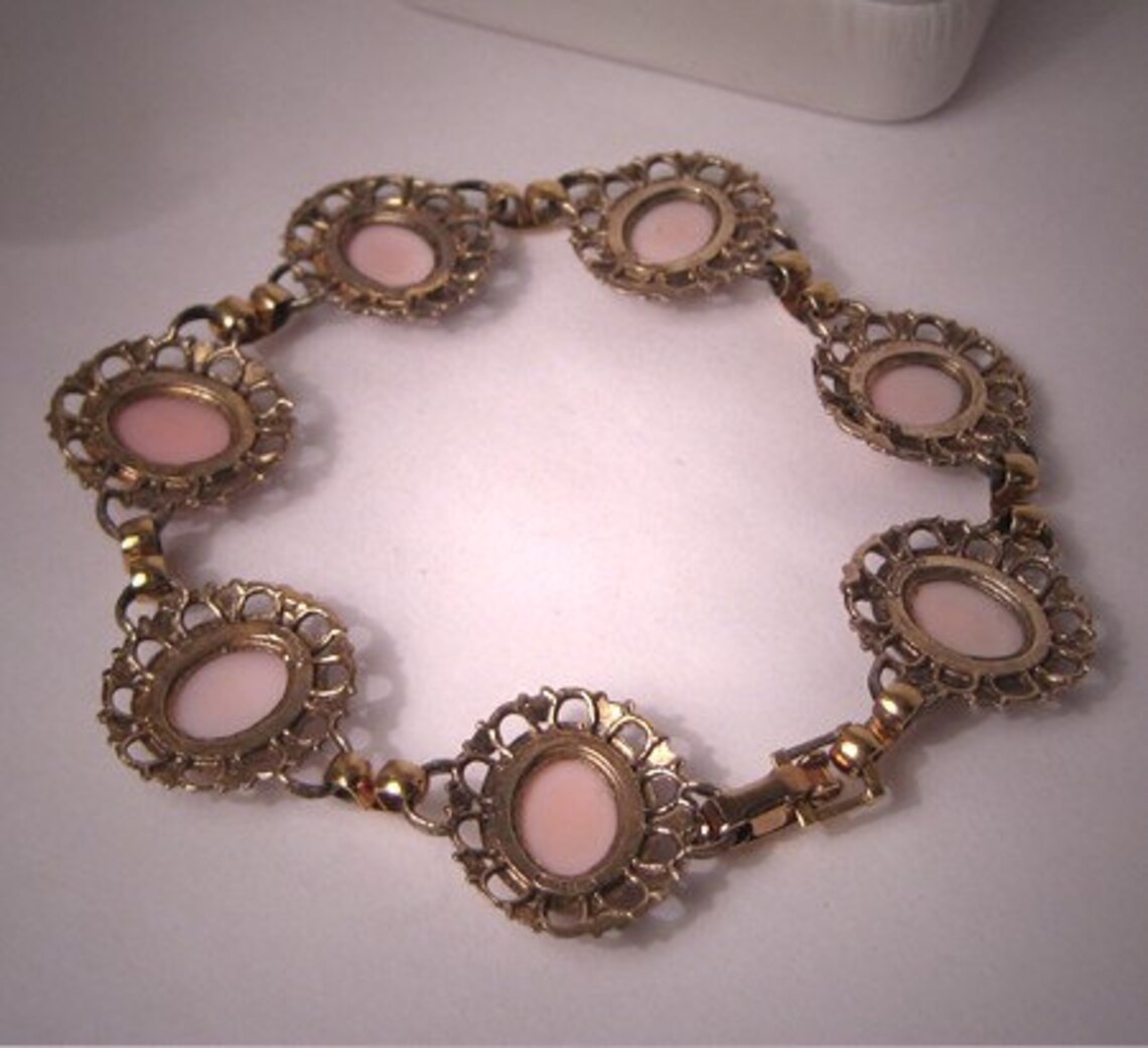 Antique Cameo Bracelet Vintage Victorian Art Deco Euro Etsy
