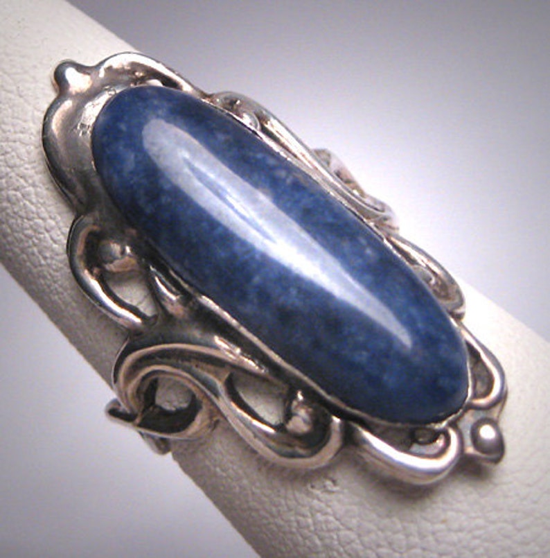 Rare Antique Lapis Lazuli Art Nouveau Ring Late Victorian | Etsy