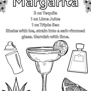 Cocktail Coloring Pages