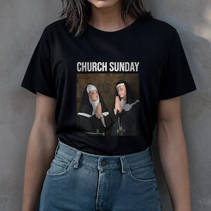 Paris Hilton Nicole Richie Iconic Church Print Unisex T-shirt, Funny 2000s Tee, Casual Streetwear Top, Pop Culture Shirt, Trendy Graphic