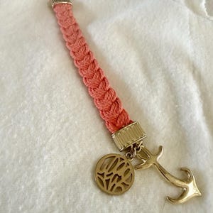 Lily Pulitzer Bracelet Anchor Toggle With Peach Roping Bild 4