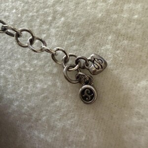 Brighton Riviera Multi Strand Cord Bracelet Wood Crystal Silver Gold image 3
