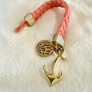 Lily Pulitzer Bracelet Anchor Toggle With Peach Roping Bild 3