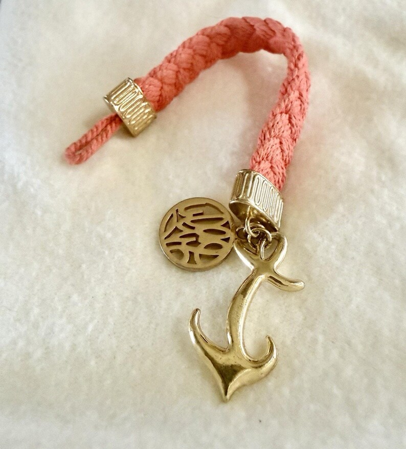 Lily Pulitzer Bracelet Anchor Toggle With Peach Roping Bild 3
