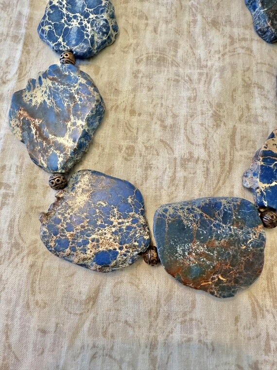 Stunning Impression Jasper Statement Necklace - image 6