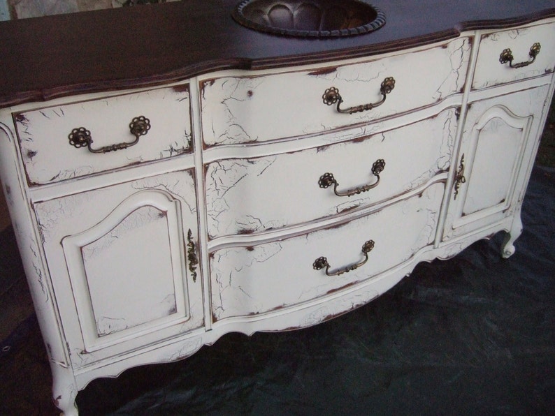 Black French Bathroom Vanity With Drawers